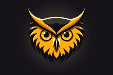 Owl icon on white background