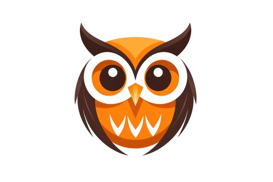 Owl icon on white background