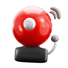 School Bell 3D Icon Illustration
