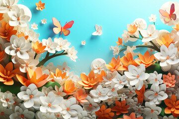 Fototapeta na wymiar flower abstract background 