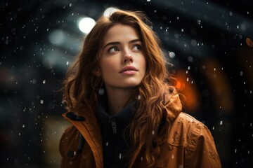 a red hair supermodel, global light