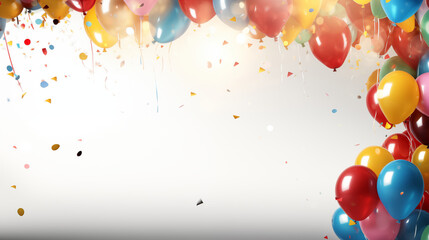background for celebration with balloons 