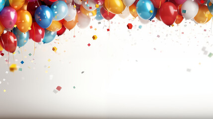 background for celebration with balloons 