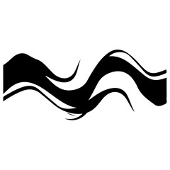 Obraz premium Simple Wave Element Vector Illustration