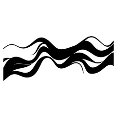 Simple Wave Element Vector Illustration