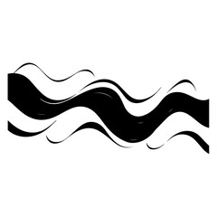 Simple Wave Element Vector Illustration
