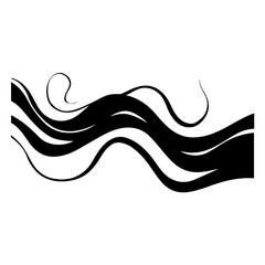 Simple Wave Element Vector Illustration