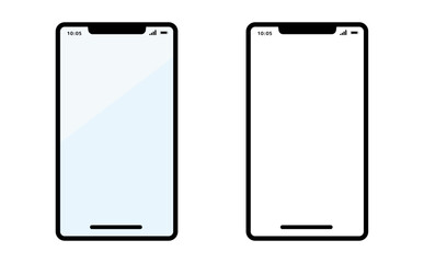 スマートフォン(スマホ)のモックアップイメージ素材セット