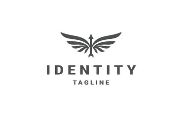 Fototapeta premium Flying arrow logo design template