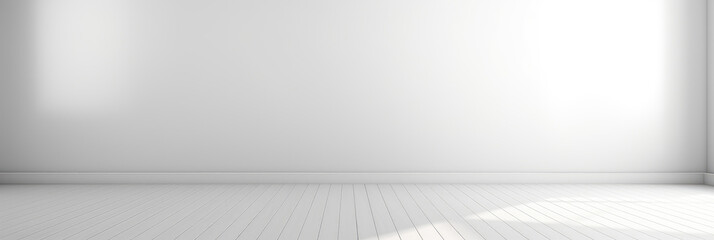 An empty white interior space for display background - obrazy, fototapety, plakaty
