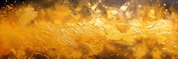 luxurious texture of gold leaf and black paint. legal AI