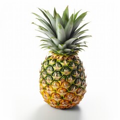pineapple on white background isolated