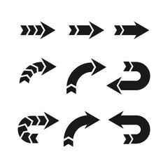 Set of arrows symbol vector