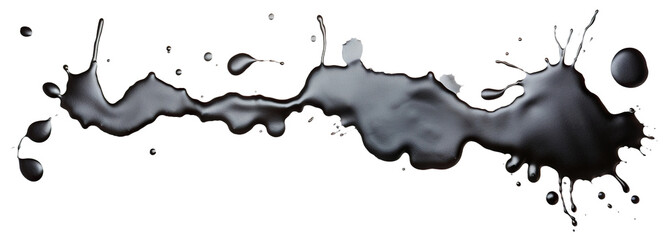 Obraz premium Black oil stains cut out