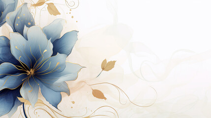 Abstract Blue background. VIP Invitation, wedding and celebration card. - obrazy, fototapety, plakaty