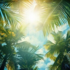 Abstract background. Vacation in the tropics. Travel and recreation.
