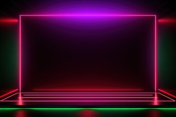 Party Pulse Abstract Neon Waves Fantastic Fusion Neon Lightscape,Neon Dance Floor Background