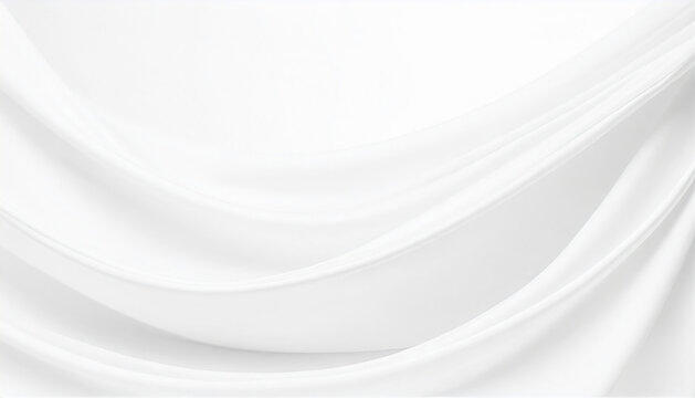 Abstract white background with gentle, flowing waves