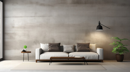 A minimalist living room 