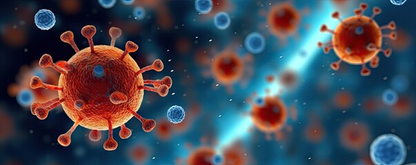 Invisible threat. Understanding microscopic world of viruses epidemics and contagious diseases. Battling unseen. Exploring microbiology pathogens and science behind viral infections