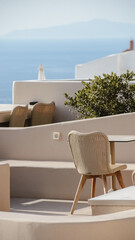 terrace overlooking the sea