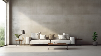 A minimalist living room 