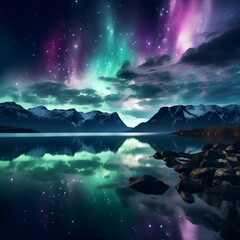 Naklejka premium Northern lights