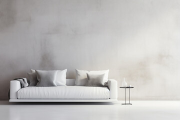 A minimalist living room 