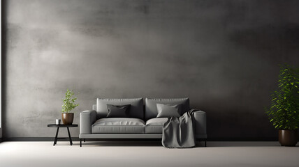A minimalist living room 
