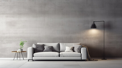 A minimalist living room 