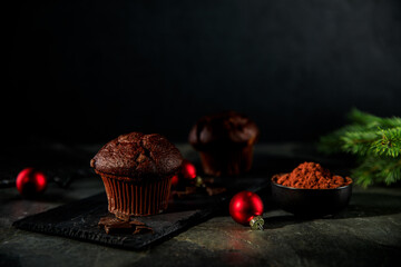 Hommade Muffin Moody Food Fotografie zu Weihnachten