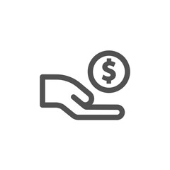 hand with dollar sign