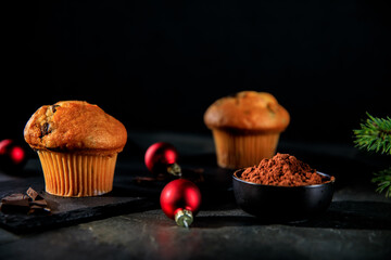 Hommade Muffin Moody Food Fotografie zu Weihnachten