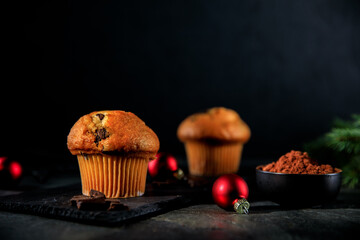 Hommade Muffin Moody Food Fotografie zu Weihnachten