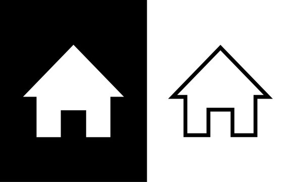 Home icon Isolated vector illustration