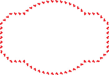 Red Heart frame Square shape vintage frames retro badges vector love frames cute decoration background borders valentine wedding celebration romantic greeting card label frames banners