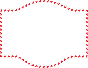 Red Heart frame Square shape vintage frames retro badges vector love frames cute decoration background borders valentine wedding celebration romantic greeting card label frames banners