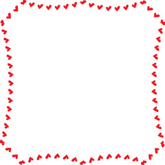 Obraz premium Red Heart frame Square shape vintage frames retro badges vector love frames cute decoration background borders valentine wedding celebration romantic greeting card label frames banners