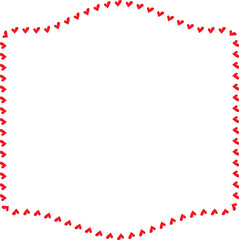 Red Heart frame Square shape vintage frames retro badges vector love frames cute decoration background borders valentine wedding celebration romantic greeting card label frames banners