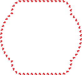 Red Heart frame Square shape vintage frames retro badges vector love frames cute decoration background borders valentine wedding celebration romantic greeting card label frames banners