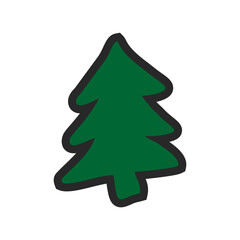 green christmas tree