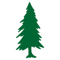 christmas tree isolated on white