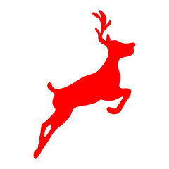 christmas reindeer silhouette