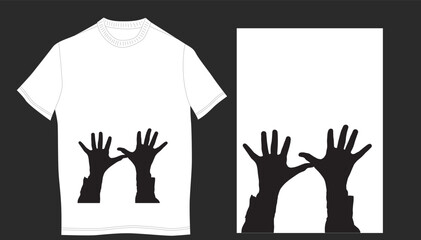 T-Shirt Design with a Abstract Pattern - EPS - 10