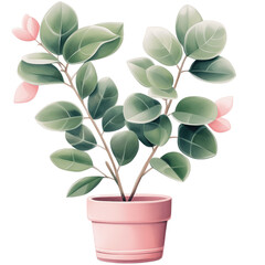 houseplant element trees leaves.designed for digital use decoration, website, page and general digital work