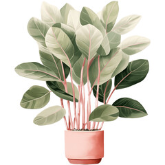 houseplant element trees leaves.designed for digital use decoration, website, page and general digital work