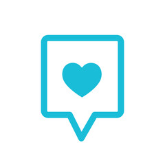 Favorite, love, like icon. From blue icon set.