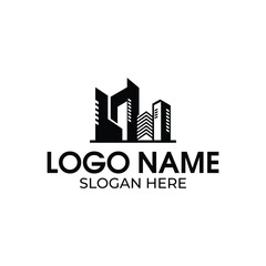 Building logo design vector