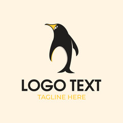 Penguin logo design vector