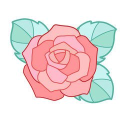 pink rose, valentine
